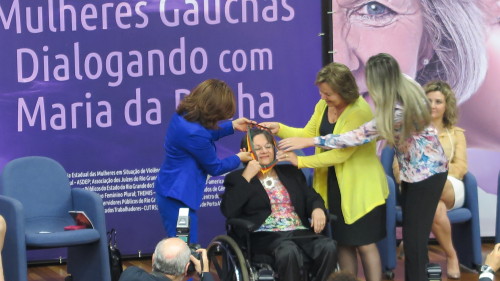 Ativista recebeu a medalha do Mérito Farroupilha